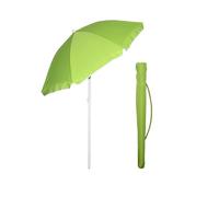 VIRSUS Ombrellone da Spiaggia 950, Diametro 180 cm, Tessuto Poliestere 440gr, Asta in metallo da 32 mm, 8 Stecche e Snodo Regolabile, Ombrello Mare con Sacca Tracolla per trasporto (Verde)