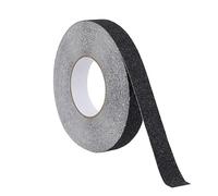 Virsus Rotolo Nastro Autoadesivo Antiscivolo 2518NE, colore nero, misura 25mm x 18mt, striscia impermeabile, facile da tagliare, alta aderenza, sicurezza su scale, superfici inclinate e scivolose (1)