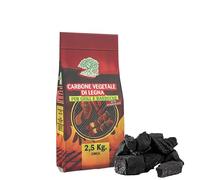 VIRSUS Sacco di Carbone di Legna da 2,2 kg Netti, Puro Carbone Vegetale per Barbecue, Carbone di Legna 100%, Combustibile Ecologico, Naturale, Grill, Grigliata o Barbecue da Tavolo (1)