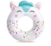 Virsus Salvagente Gonfiabile Rotondo 266NP, Diametro 76 cm, Ciambella Gonfiabile, Cuscino d'aria per piscina, per Feste ed Eventi (Animale Bianco)