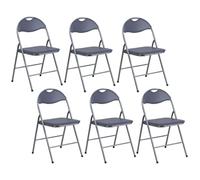 VIRSUS Sedia pieghevole colore GRIGIO 6142, misura aperta 44x48x78 cm, sedie salvaspazio, seduta in PVC Imbottita, piedi antiscivolo, per giardino, cucina, ufficio, campeggio (6)