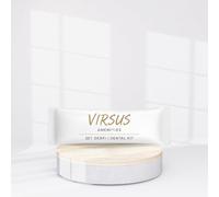 Virsus Set Igiene Orale monouso imbustato, confezione Flowpack bianca, spazzolino denti trasparente e tubetto Dentifricio da 5ml, per Albergo Hotel B&B Host, Set da Viaggio Linea cortesia (100)