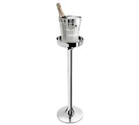 VIRSUS Set Supporto + Secchiello Portaghiaccio da 4 Litri in Acciaio Inox, Supporto Alto 74 cm, Base Stabile, Supporto e Secchiello per Bottiglie Vino, Champagne per Feste ed Eventi - 1011/2067