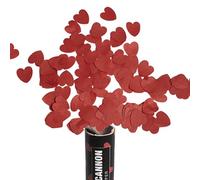 VIRSUS sparacoriandoli Cuori Rossi spara coriandoli Matrimonio 40 cm 4188 Party Popper Cuore Anniversario Matrimonio Festa San Valentino Varie quantità (6)