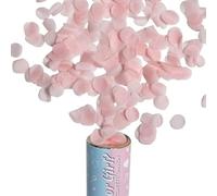 VIRSUS Sparacoriandoli da 15 cm Colore Rosa per rivelare Il Sesso del Bambino Maschio o Femmina Cannone sparacoriandoli con coriandolo di Carta per la Festa Baby Shower Varie Quantità (3)