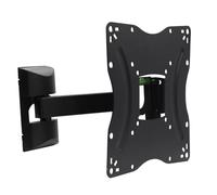 Virsus Supporto TV da Parete da 19 a 42 Pollici, Staffa con Braccio Girevole Inclinabile ed Estendibile, Base TV Universale, VESA 100x100mm, 200x100mm e 200x200mm, Carico Max 20Kg -BT164