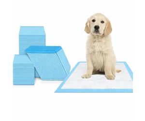 VIRSUS tappetini igienici a 5 strati per Cane 60x90 imbustati singolarmente traversine per Cani 100Pezzi Animali Domestici con angoli adesivi anche per Gatti Anti Odore