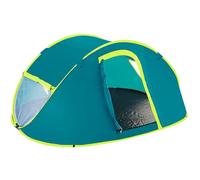 Virsus Tenda da Campeggio per 4 Persone con Porta e Finestre 8087, Apertura Automatica Pop Up, Tessuto Impermeabile e Ritardante Incendio, Rete Antinsetti e Tasca Interna (210x240x100 cm)