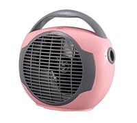 Virsus Termoventilatore Sun portatile 1000-2000 watt 2848, misura 24x14x21 cm, basso consumo, 2 livelli di potenza, scaldino elettrico scaldabagno con funzione Caldo e Freddo, Vari Colori (rosa)