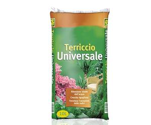 Virsus Terriccio Universale, terriccio per fiori e piante 51 omposto biologico, 60% torba bionda e 40% ammendante composto verde, per tutte le piante da appartamento, balcone, giardino (10 Litri)