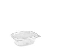 VIRSUS Vaschette Ovali in Pet Scatola da 50 Vaschette 1500cc Trasparenti Con Coperchio unito. Contenitori con chiusura ermetica