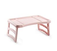 Virsus Vassoio Pieghevole da letto Surt 211A, dimensioni 50x32x22 cm, gambe richiudibili, vassoio pieghevoli salvaspazio per colazione a letto, per mangiare in montagna, mare, campeggio (Rosa) - C