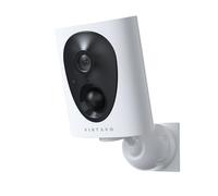 virtavo 2K Telecamera WiFi Esterno Senza Fili a Batteria, Starlight Lente, Visione Notturna a Colori, Videocamera con Allarme, Rilevamento PIR, Audio Bidirezionale, Impermeabile, SD/Cloud, VF1
