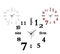 VIRTIME Orologio da Parete Adesivo Eva Wall Stick Lettere e Numeri 50 x 50 cm 3 Colori