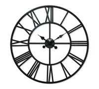 VIRTIME Orologio da Parete Grande 75 cm - Orologio da Muro Moderno con Numeri Romani, Movimento Sweep Silenzioso, Design Industriale per Salotto e Ufficio