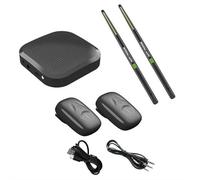 Virtual Air Drum Set con Bacchette e Pedali Bluetooth RGB - Batteria ricaricabile portatile con rilevamento del movimento elettronico, divertente strumento di pratica, regalo per bambini, adulti e