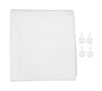 Virtual Background Screen, Opaque Foldable Photoshoot Backdrop, Polyester Collapsible Photo Backdrop for Studio Video Portrait, 3 x 2m/9.8 x 6.6ft with Seamless Nails, Wrinkle Resi (Bianca)