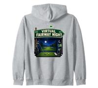 Virtual Fairway Night Golf Indoor Simulatore Felpa con Cappuccio
