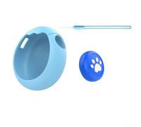 Virtual Pet For Tamagotchi Paradise - Custodia in silicone con copritasti e cordino con accesso completo ai pulsanti e copertura protettiva per lo schermo (custodia+keycap+cordino blu)