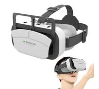Virtual Reality Glasses - Viewer 3D per smartphone - Lenti immersivi regolabili per giochi e film con compatibilità 4.5 "A 7", FOV 120 °, Blue HD, cuffie VR leggere
