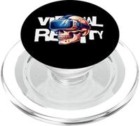 Virtual Reality Skull VR Gamer Futuristic Art PopSockets PopGrip per MagSafe