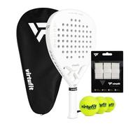 VirtuFit Fusion Pro Padel Set - Bianco - Argento