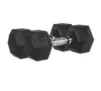 VirtuFit Hexa Dumbell Set di manubri corti - 2 x 12,5 kg