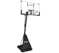 Virtufit Impianto da basket regolabile - Cestino per interni ed esterni - 245 - 305 cm - Impianto da basket mobile con ruote e supporto