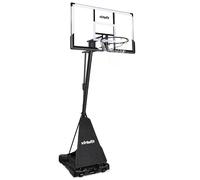 Virtufit Impianto da basket regolabile - Cestino per interni ed esterni - 245 - 305 cm - Impianto da basket mobile con ruote e supporto
