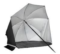 VirtuFit Ombrellone da spiaggia, ombrellone da spiaggia premium, 160 cm, nero, taglia unica