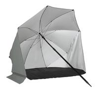 VirtuFit Ombrellone da spiaggia - Protezione dal vento - 180 x 180 cm - Grigio