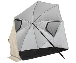 VirtuFit Parasole da spiaggia con protezione dal vento - Varianti disponibili: 180 cm e premium 225 cm - Comfort e protezione per qualsiasi attività all'aperto, 225 cm