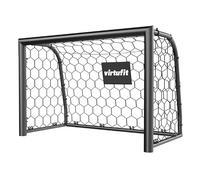 VirtuFit Porta da calcio Premium - Heavy Duty 120 × 80 × 60 cm - Robusto cancello da giardino con telaio in metallo resistente alle intemperie, rete di poliestere e ancoraggi a terra