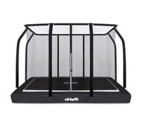 VirtuFit Premium Inground Trampoline met Veiligheidsnet - Zwart - 183 x 274 cm (VF06017-274)