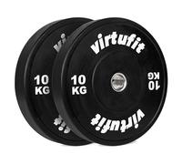 VirtuFit Set di dischi olimpionici in gomma, 50 mm, set da 2 x 10 kg
