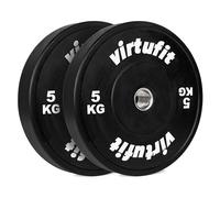 VirtuFit Set di dischi olimpionici in gomma, 50 mm, set da 2 x 5 kg
