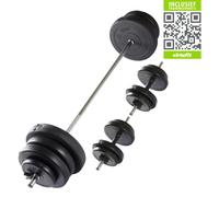 VirtuFit Set di manubri regolabili - Set di manubri - Pesi - 60,5 kg - Nero