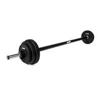 VirtuFit Set di pompa aerobica da 20 kg, bilanciere regolabile con pesi - Body Pump Set per allenamento di forza, corsi di fitness e palestra domestica, dischi rivestiti in vinile o gomma