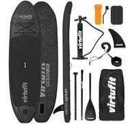 VirtuFit SUP Board Ocean 275 - Nero - Con accessori e borsa per il trasporto