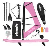 VirtuFit SUP Board Surfer 305 Gonfiabile con Vela Windsurf - Stand Up Paddle Board Rosai - Accessori inclusi - Pagaia - Pompa - Borsa per il trasporto - Supporto GoPro - Principianti ed esperti - 305