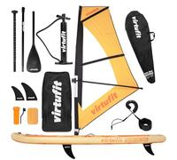 Virtufit Supboard Surfer 305 - Oranje - Opblaasbaar - Stand Up Paddle Board - Inclusief Windzeil en accessoires - (VF06082)