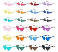 VirtuGro 24pcs Occhiali Fiamma Occhiali da Donna Occhiali Matrimonio Occhiali Festa Gadget Compleanno Adulti Occhiali Divertenti Occhiali Colorati Addio al Nubilato Gadget Compleanno Carnevale