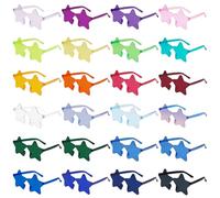 VirtuGro 24pcs Occhiali Stella Occhiali Festa Occhiali Divertenti Occhiali da Donna Occhiali Festa Compleanno per Compleanno Carnevale Occhiali Matrimonio Adulti e Bambini