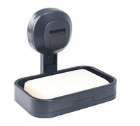 VirtuGro Portasapone Doccia Porta Sapone Bagno Porta Saponetta In Plastica Porta Sapone Cucina Murale con Vaschetta di Raccolta per Cassetto Portasapone a Ventosa Grigio