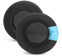 Virtuoso - Cuscinetti auricolari di ricambio RGB compatibili con cuffie da gioco Corsair Virtuoso RGB Wireless SE XT, in tessuto a rete, in memory foam ad alta densità, spessore aggiunto (nero)