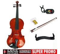 VIRTUOSO VIOLINO 1/8 completo di Archetto Astuccio Pece Spalliera Accordatore