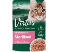 VIRTUS Cat Nutrition Selection Sterilised Busta Multipack 30x70G SALMONE E QUINOA