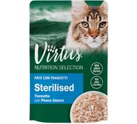 VIRTUS Cat Nutrition Selection Sterilised Busta Multipack 30x70G TONNO CON PESCE BIANCO