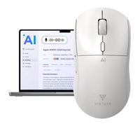 Virtusx Mouse AI, Jethro V1, alimentato da ChatGPT e software AI centralizzato DeepSeek, strumenti di scrittura AI, digitazione vocale, trascrivere, tradurre e riassumere (bianco)