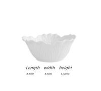 VIRULPTPH Creative pure white ceramic bowl 2025 new multifunctional kitchenware for salads, yogurts, soups and oatmeal-elegant tableware for home chefs.(X-Large)